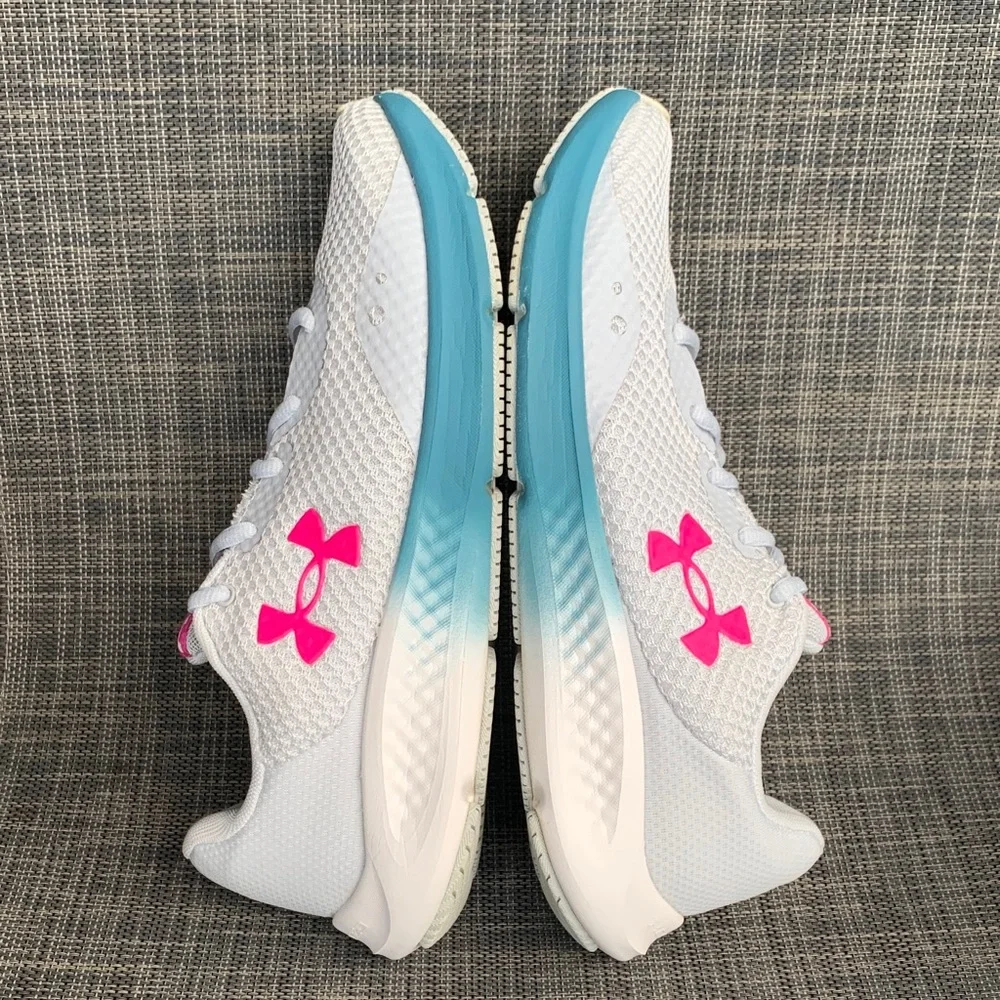 Under Armour Charged Pursuit 3 'Grey Pink Blue' Tech Running Shoes size 9.5